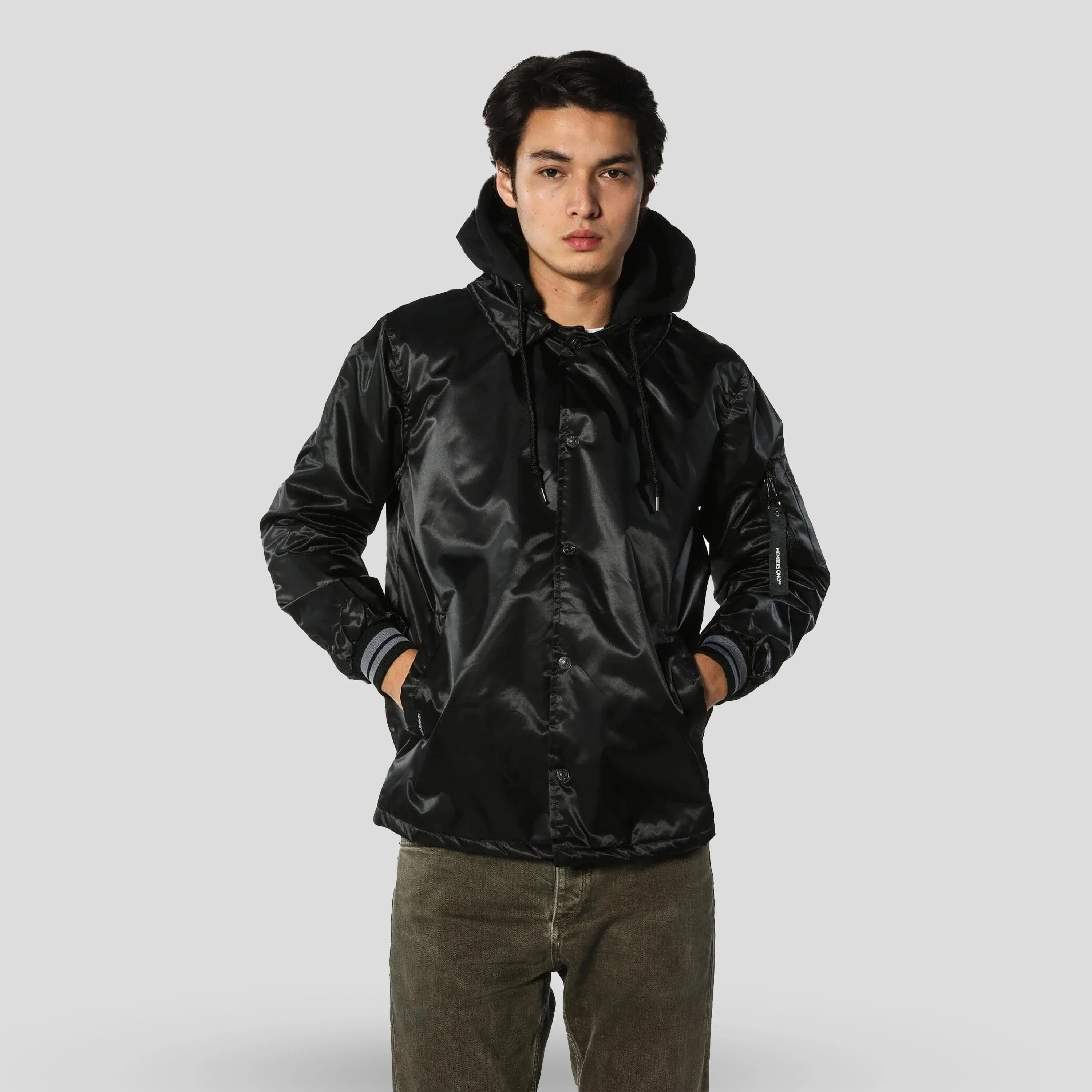 Men's Coach Jacket with Fleece Hood - FINAL SALE