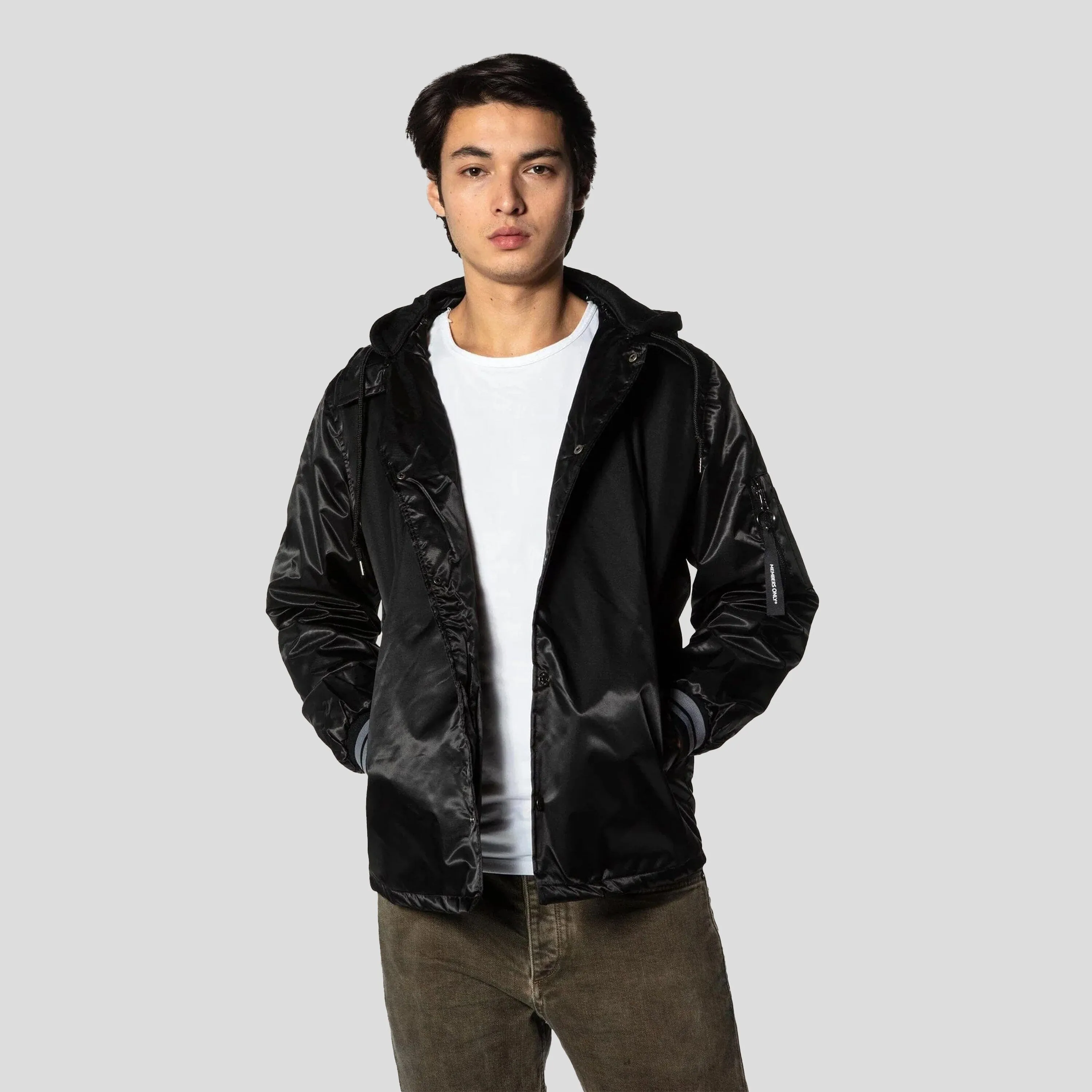 Men's Coach Jacket with Fleece Hood - FINAL SALE