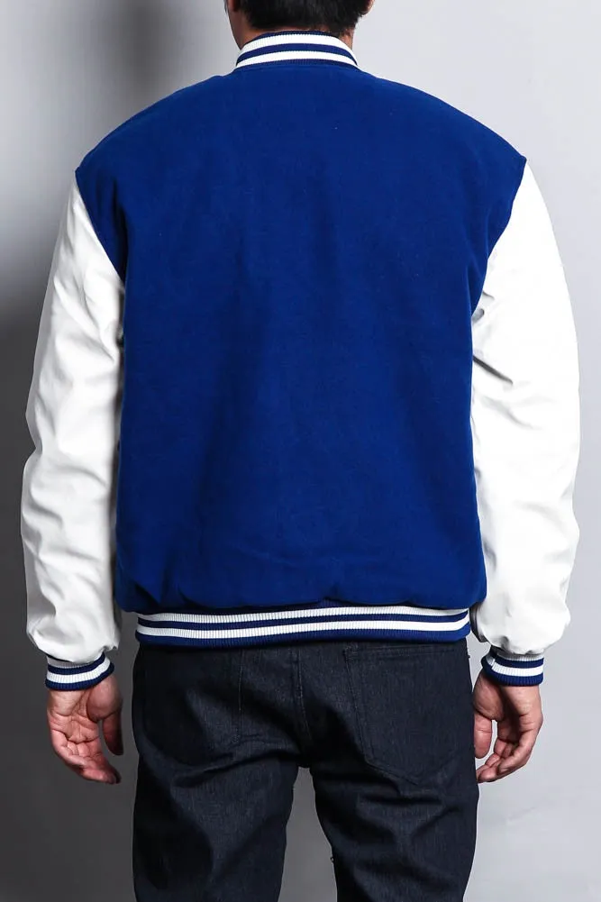 Men's Essential Letterman Varsity Jacket