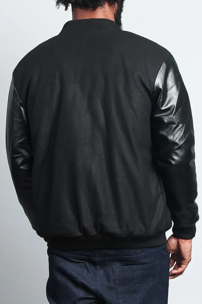 Men's Essential Letterman Varsity Jacket