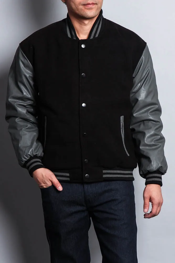 Men's Essential Letterman Varsity Jacket