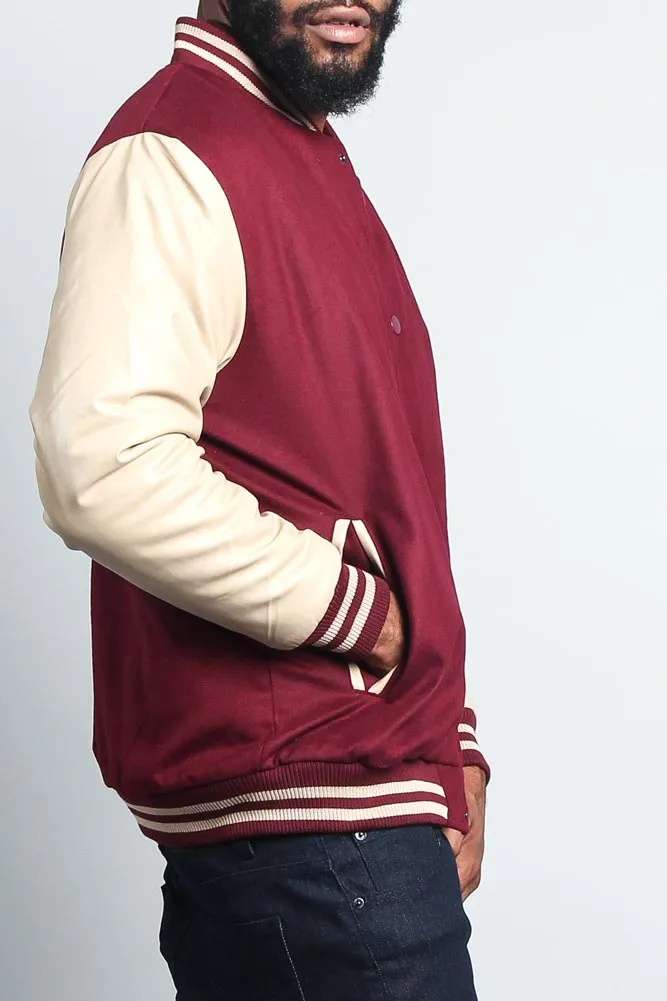 Men's Essential Letterman Varsity Jacket