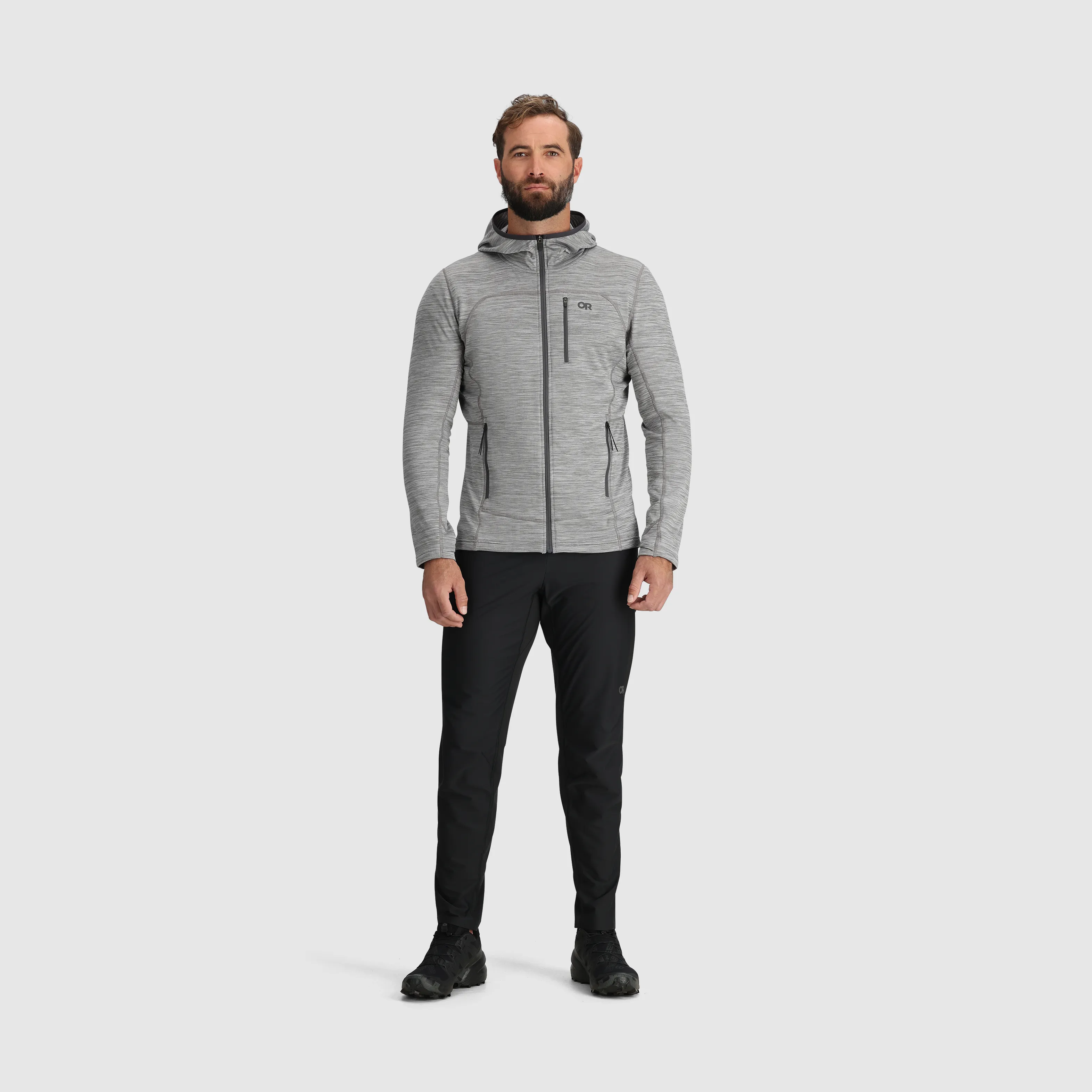 Men's Vigor Grid Fleece Full Zip Hoodie