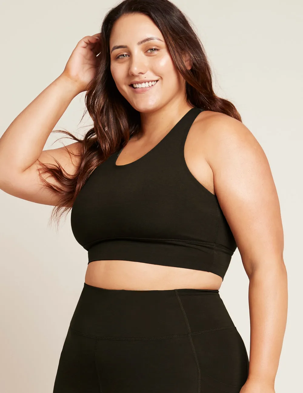 Motivate Longline Bra - Black