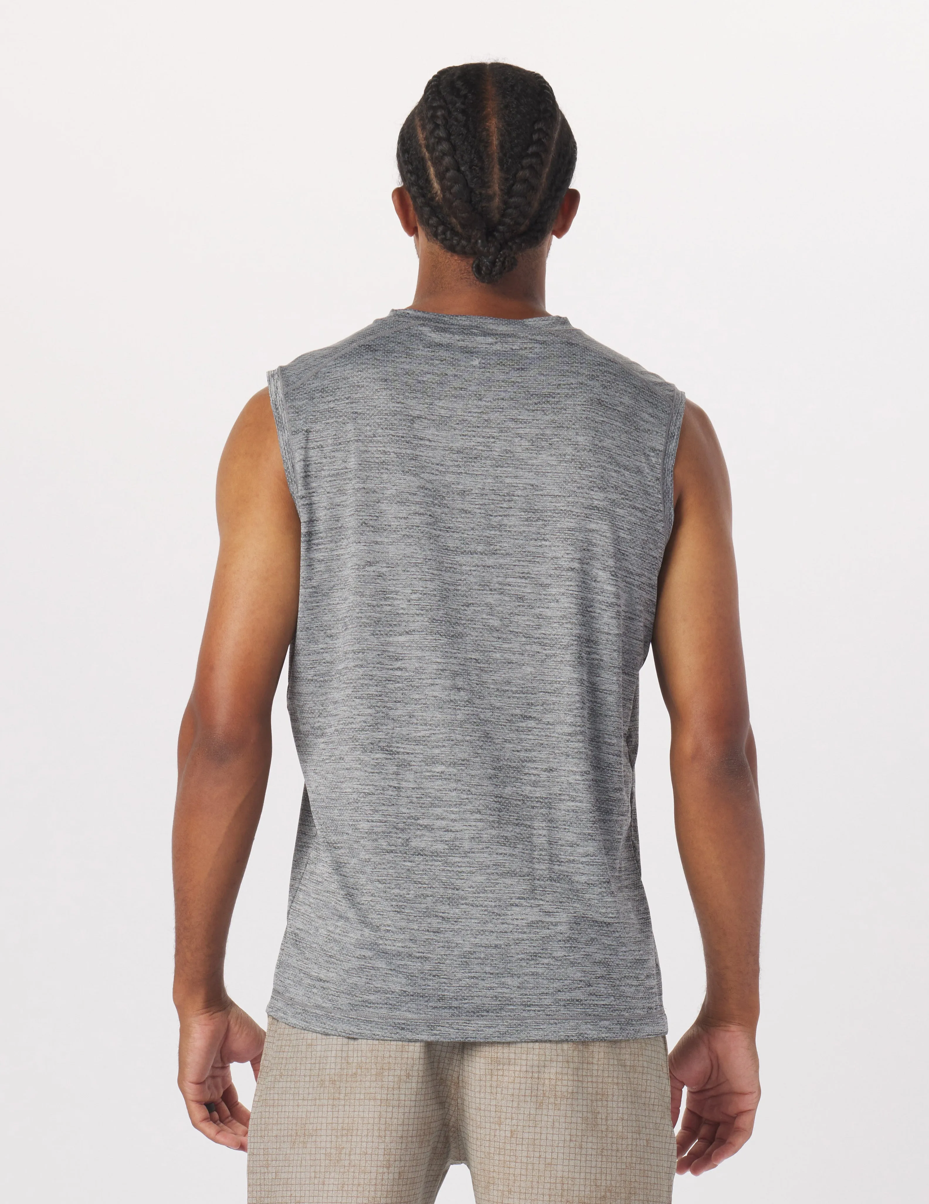 Motivator Sleeveless Tee: Black