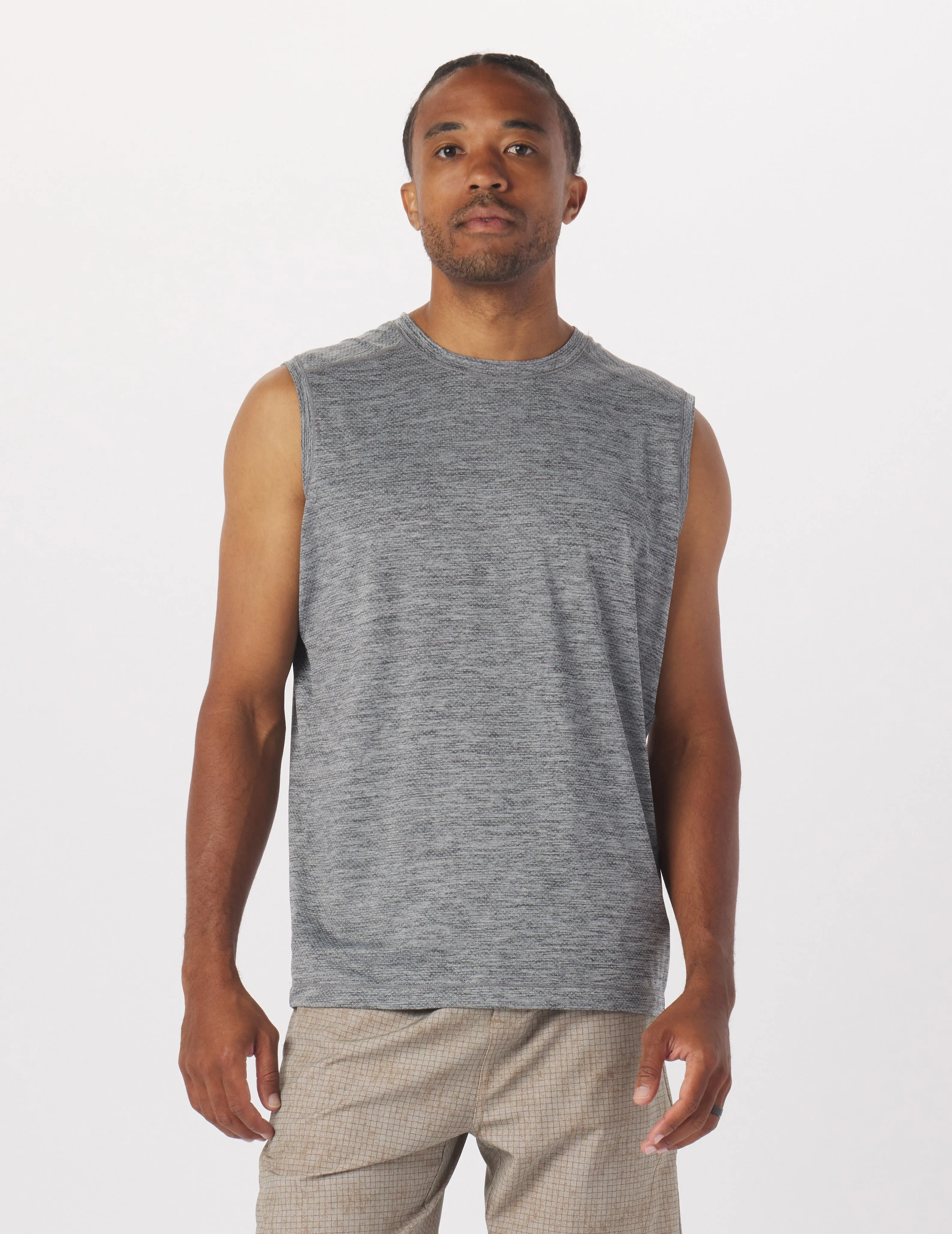 Motivator Sleeveless Tee: Black