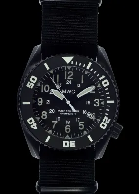 MWC "Depthmaster" 100atm / 3,280ft / 1000m Water Resistant Military Divers Watch in PVD Stainless Steel Case with Helium Valve (Automatic) - Actual Watch Used in Our Images Reduced