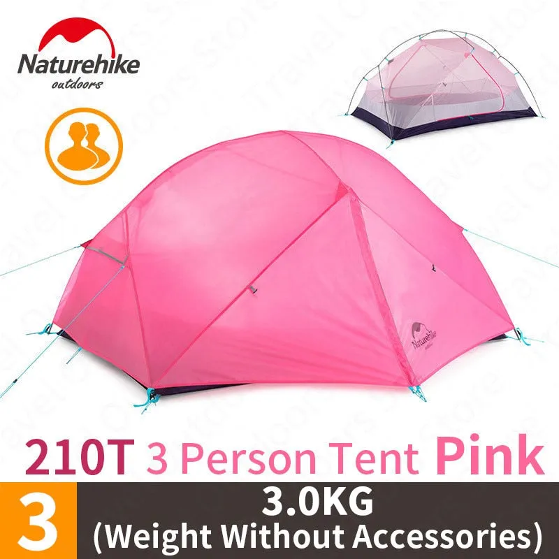 NatureHike Mongar Camping Tent - Ultralight 2-Person 20D Nylon Silicone Outdoor Hiking Tent with Free Tent Footprint