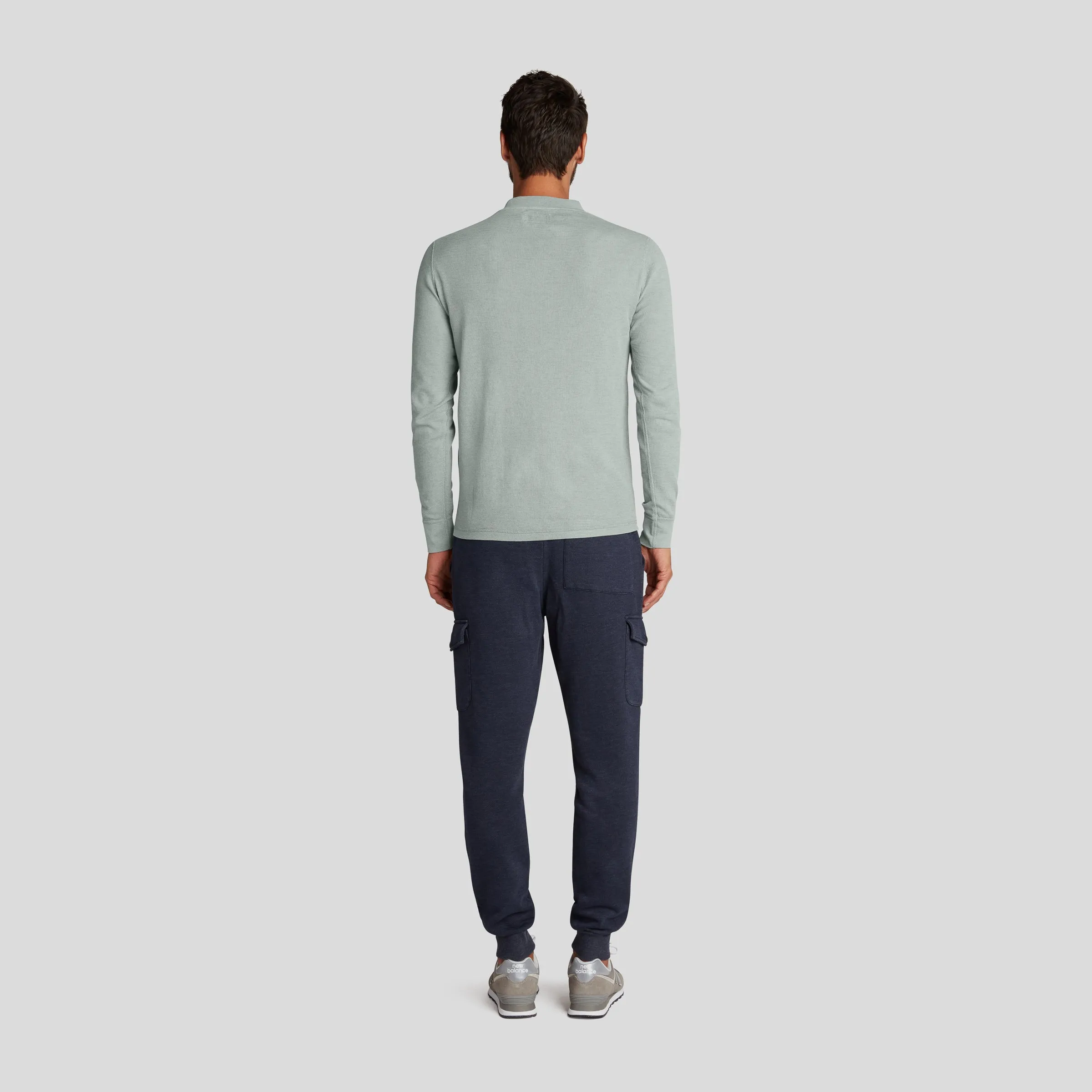 New Windsor Double Cloth Henley - Slate Gray