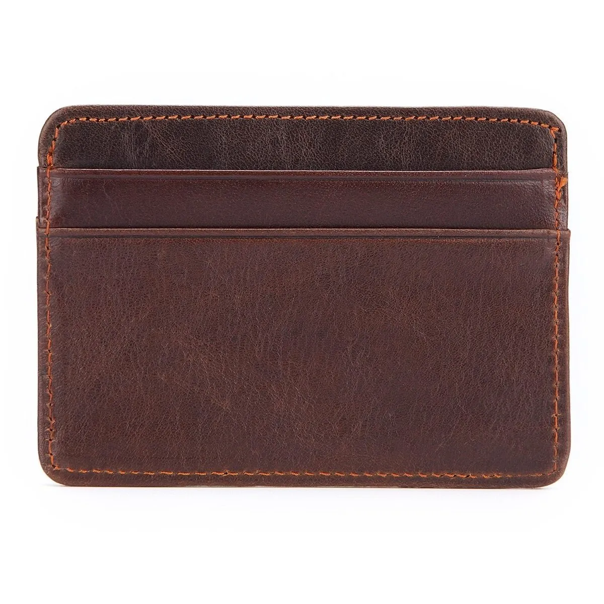 Noah Ultra Slim Minimalist Cowhide Leather Card Holder