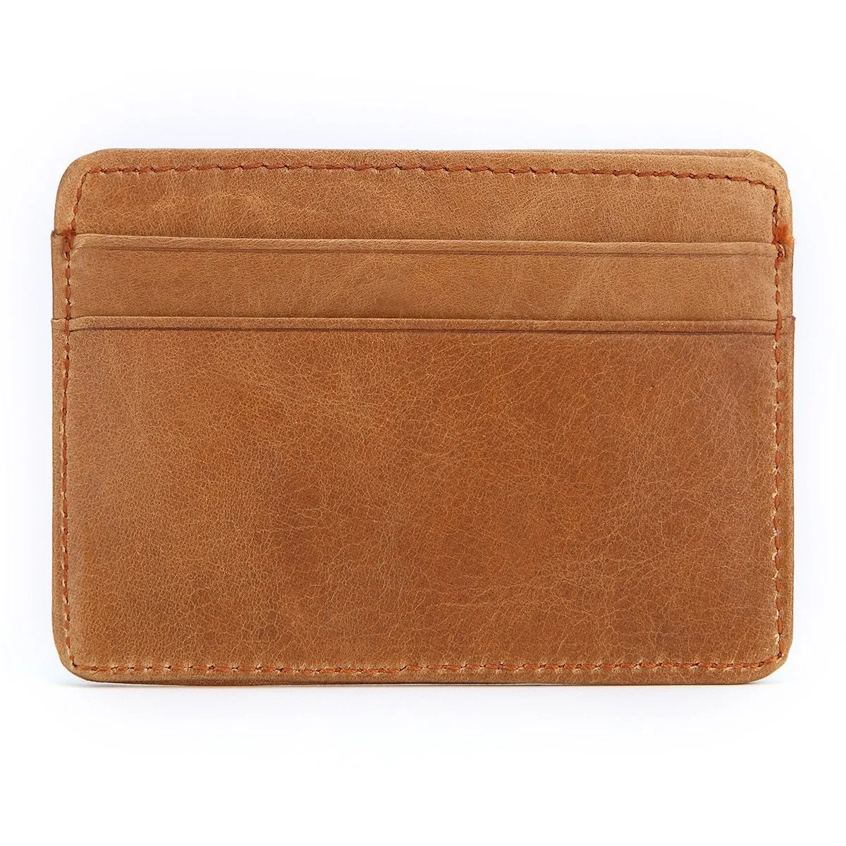 Noah Ultra Slim Minimalist Cowhide Leather Card Holder