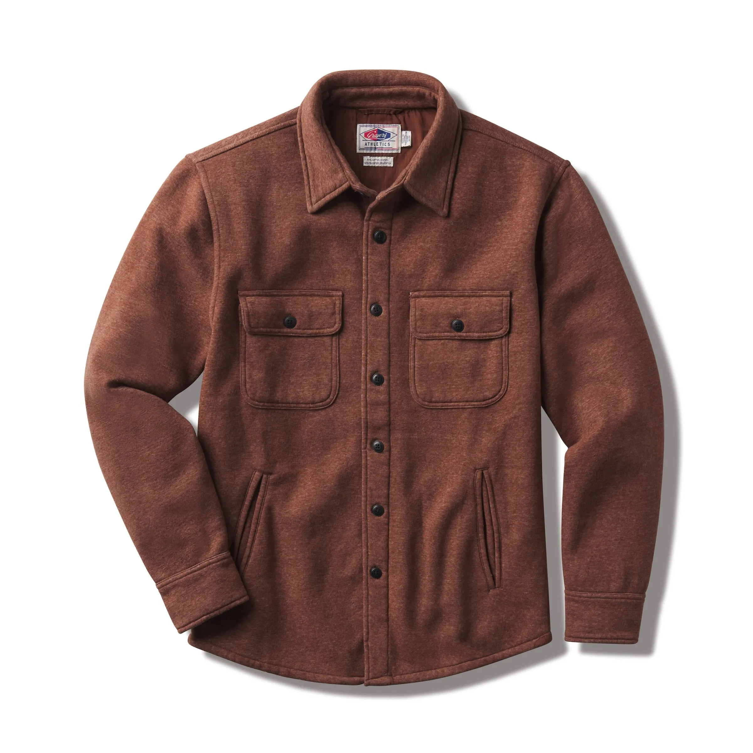 Nolan Marled Fleece CPO Shirt Jacket - Sugar Brown