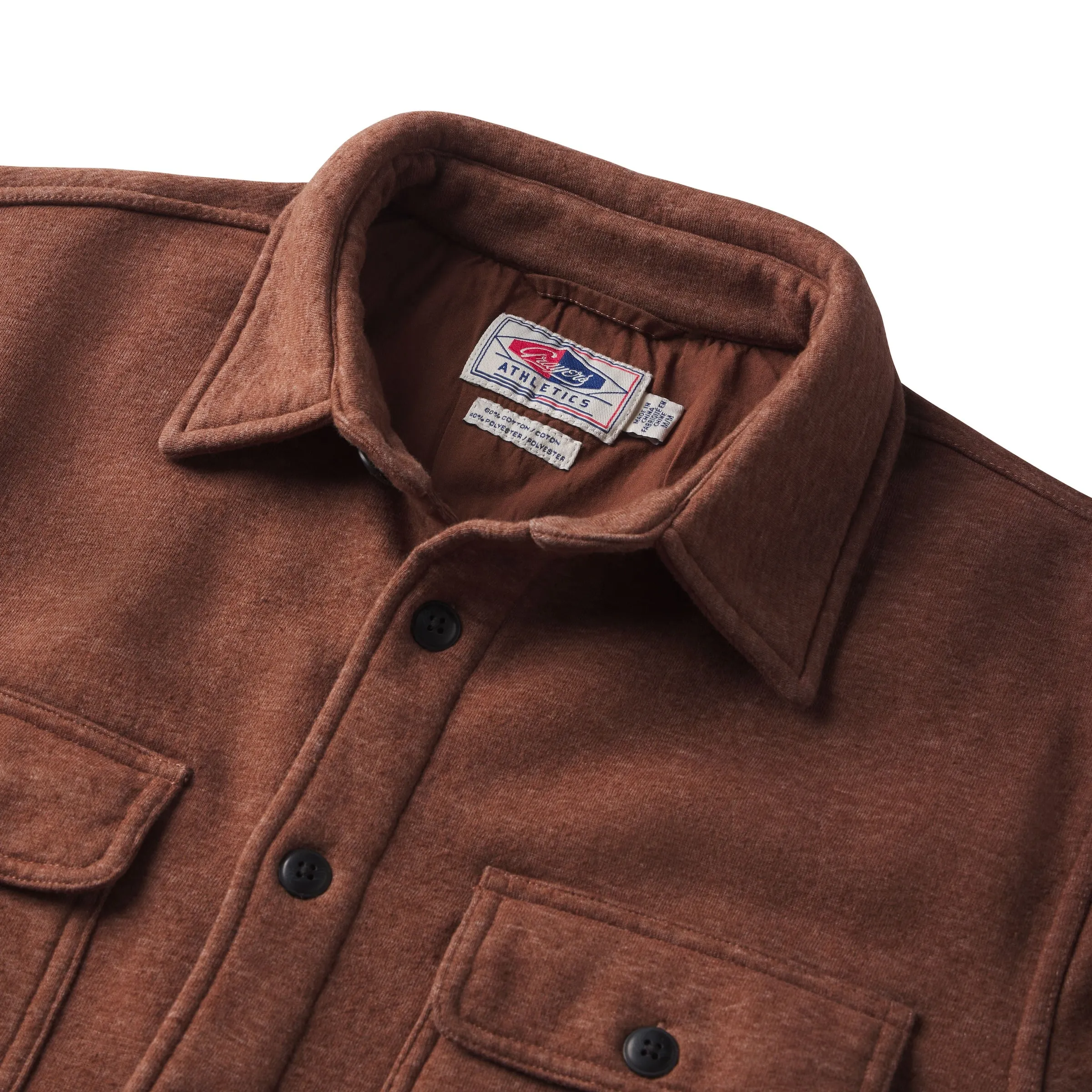 Nolan Marled Fleece CPO Shirt Jacket - Sugar Brown