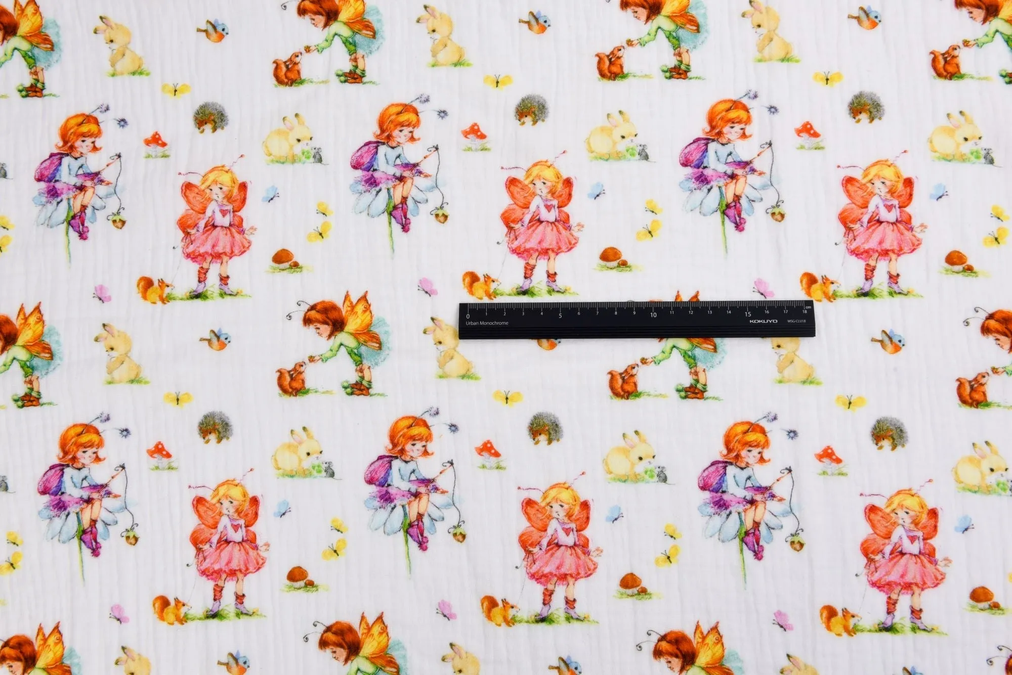 Organic Double Gauze Muslin Digital Kids Children Print Fabric