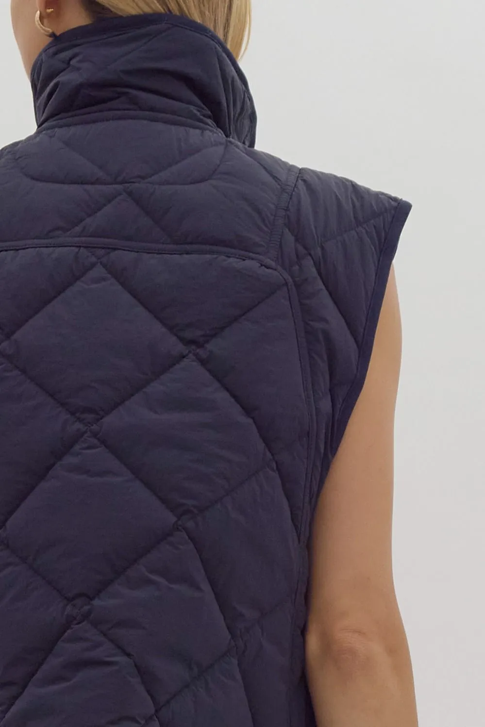 Quilted Scallop Vest