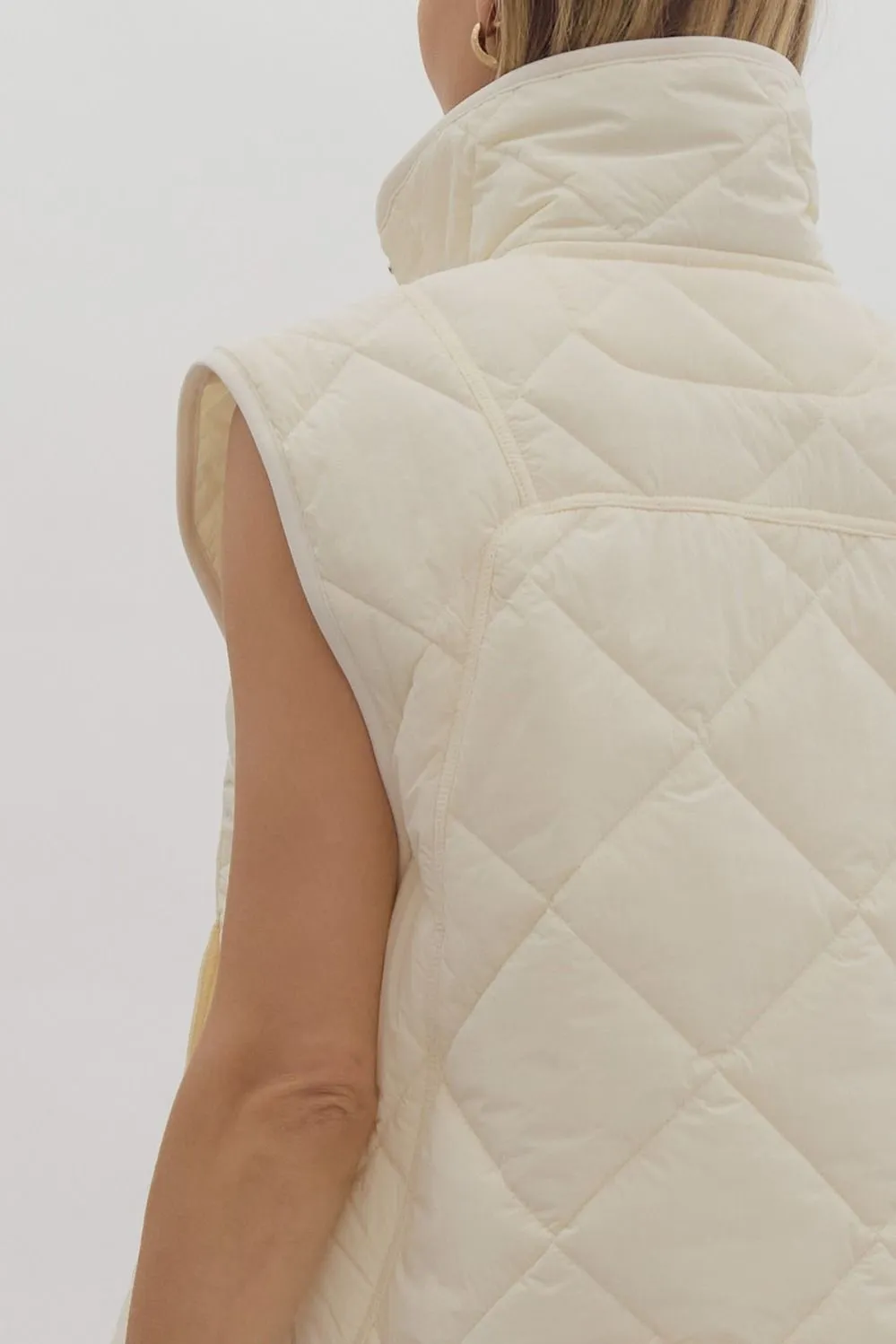 Quilted Scallop Vest