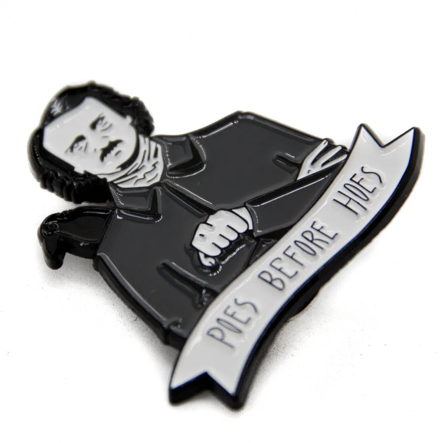 "Poes Before Hoes" Edgar Allan Poe Enamel Pin