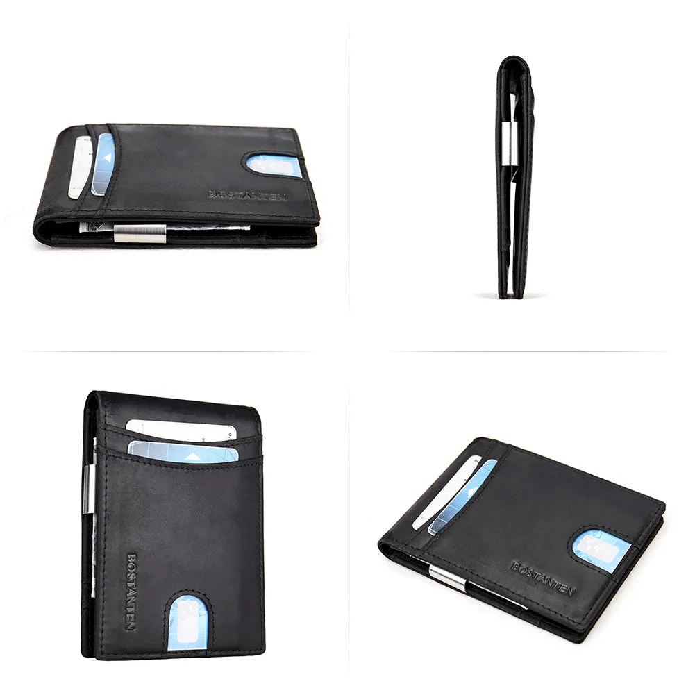 Rozenn RFID-blocking Leather Bifold Wallet for Men