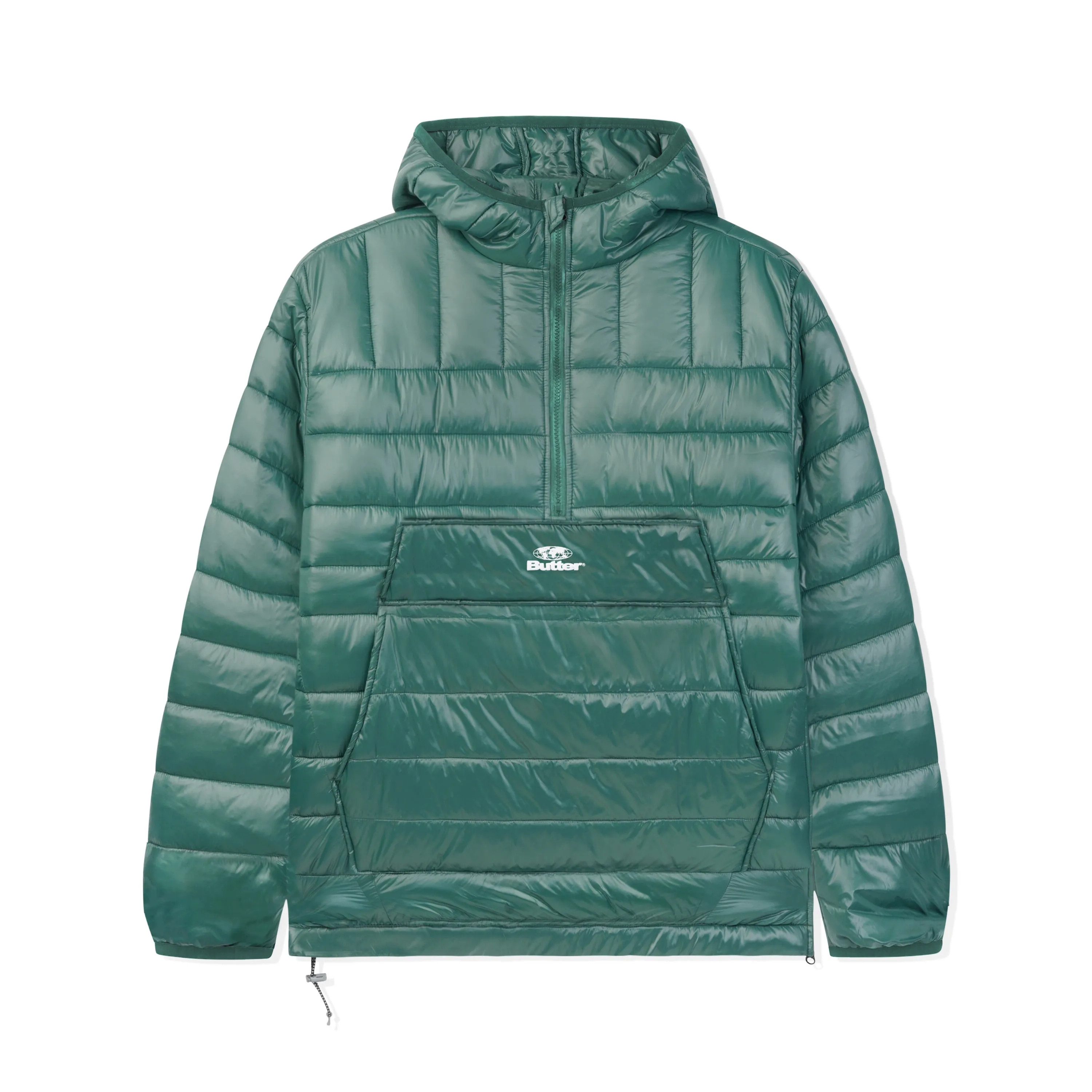 Shiny Anorak Puffer Jacket, Forest