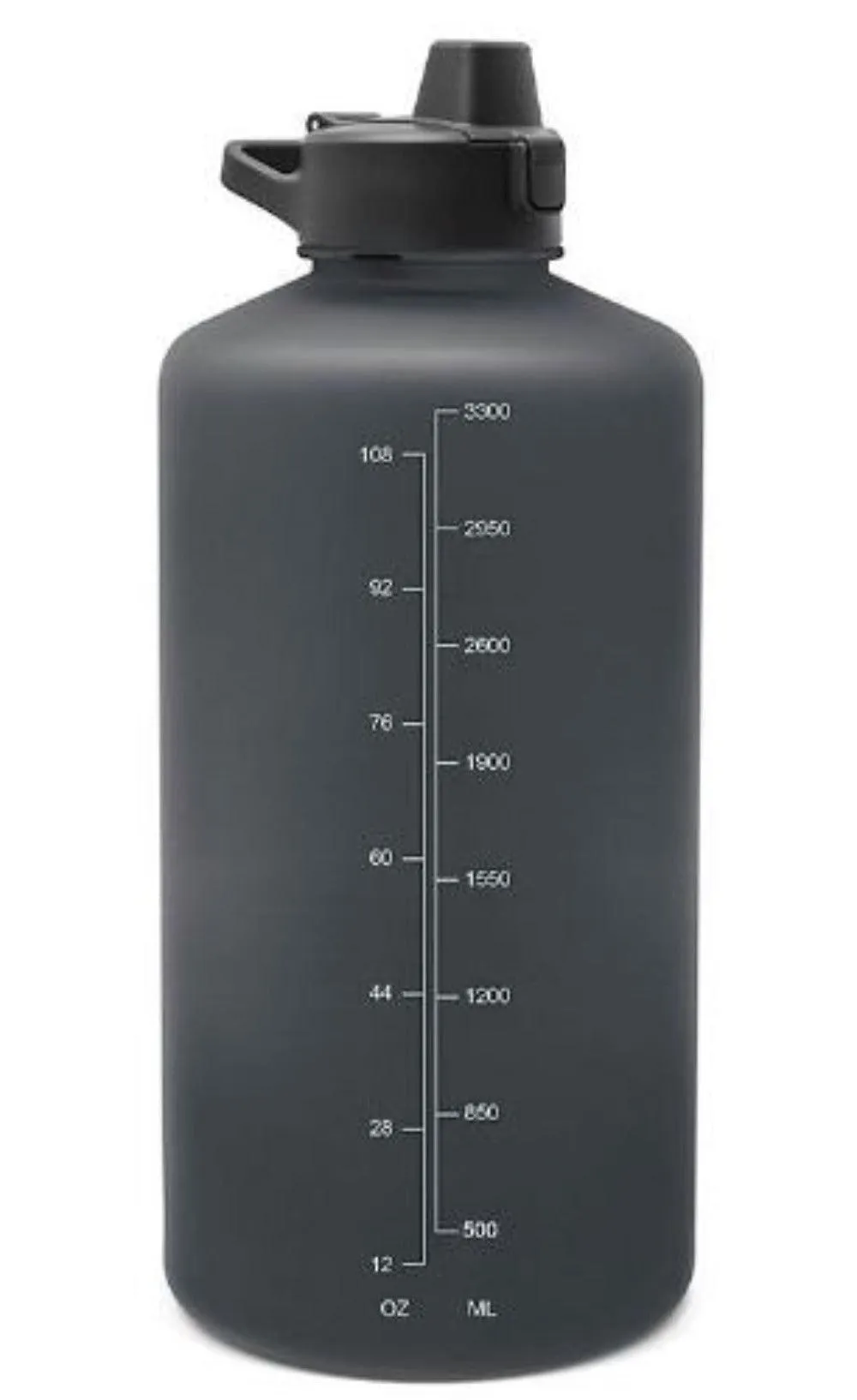 Simple Modern 1-Gallon Water Bottle with Straw Lid with Ounce Markers (Black)