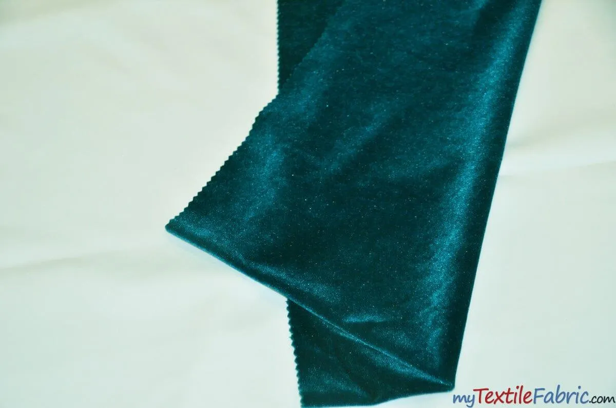 Soft and Plush Stretch Velvet Fabric | Stretch Velvet Spandex | Sample Swatch