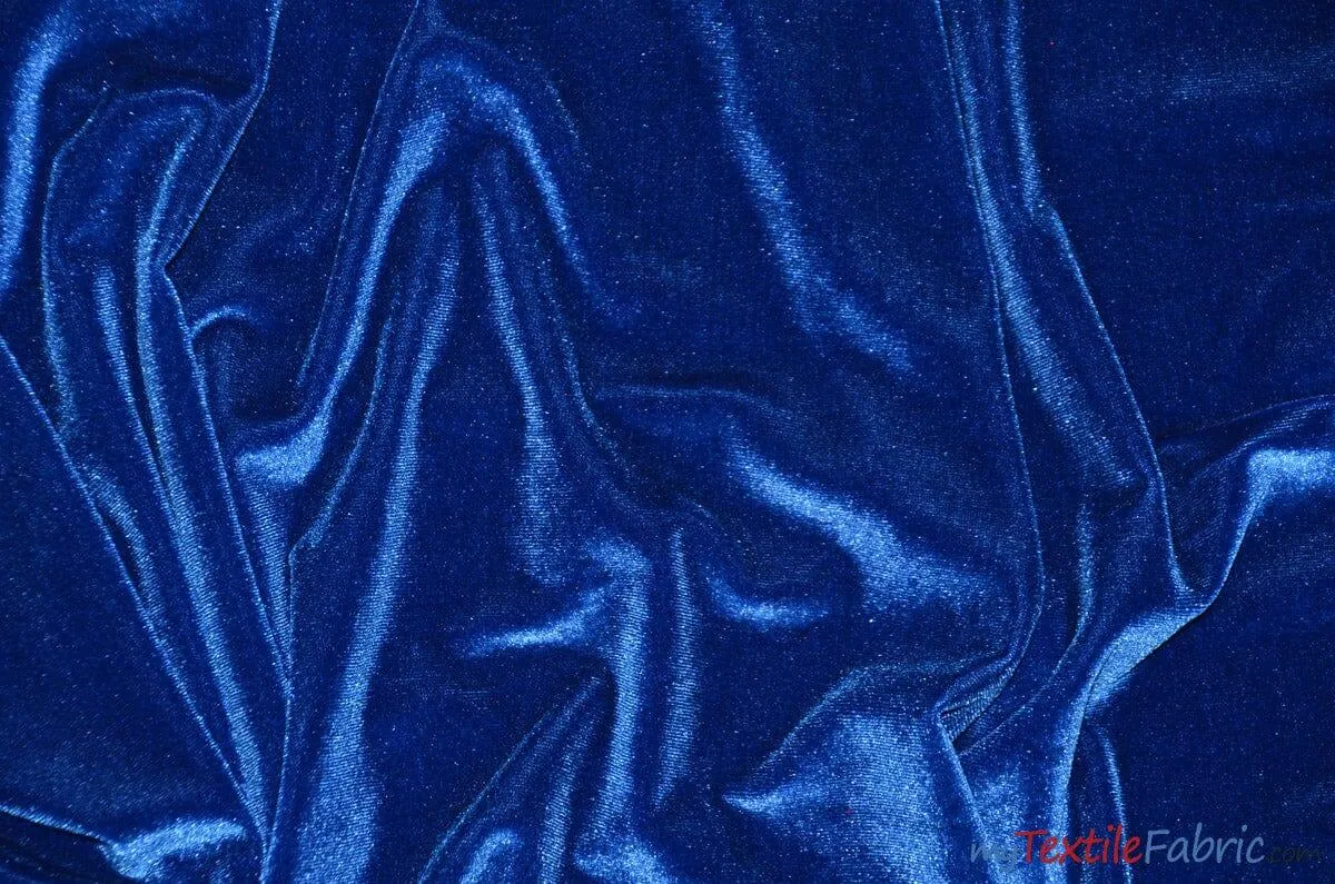 Soft and Plush Stretch Velvet Fabric | Stretch Velvet Spandex | Sample Swatch