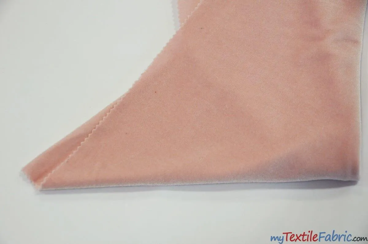 Soft and Plush Stretch Velvet Fabric | Stretch Velvet Spandex | Sample Swatch