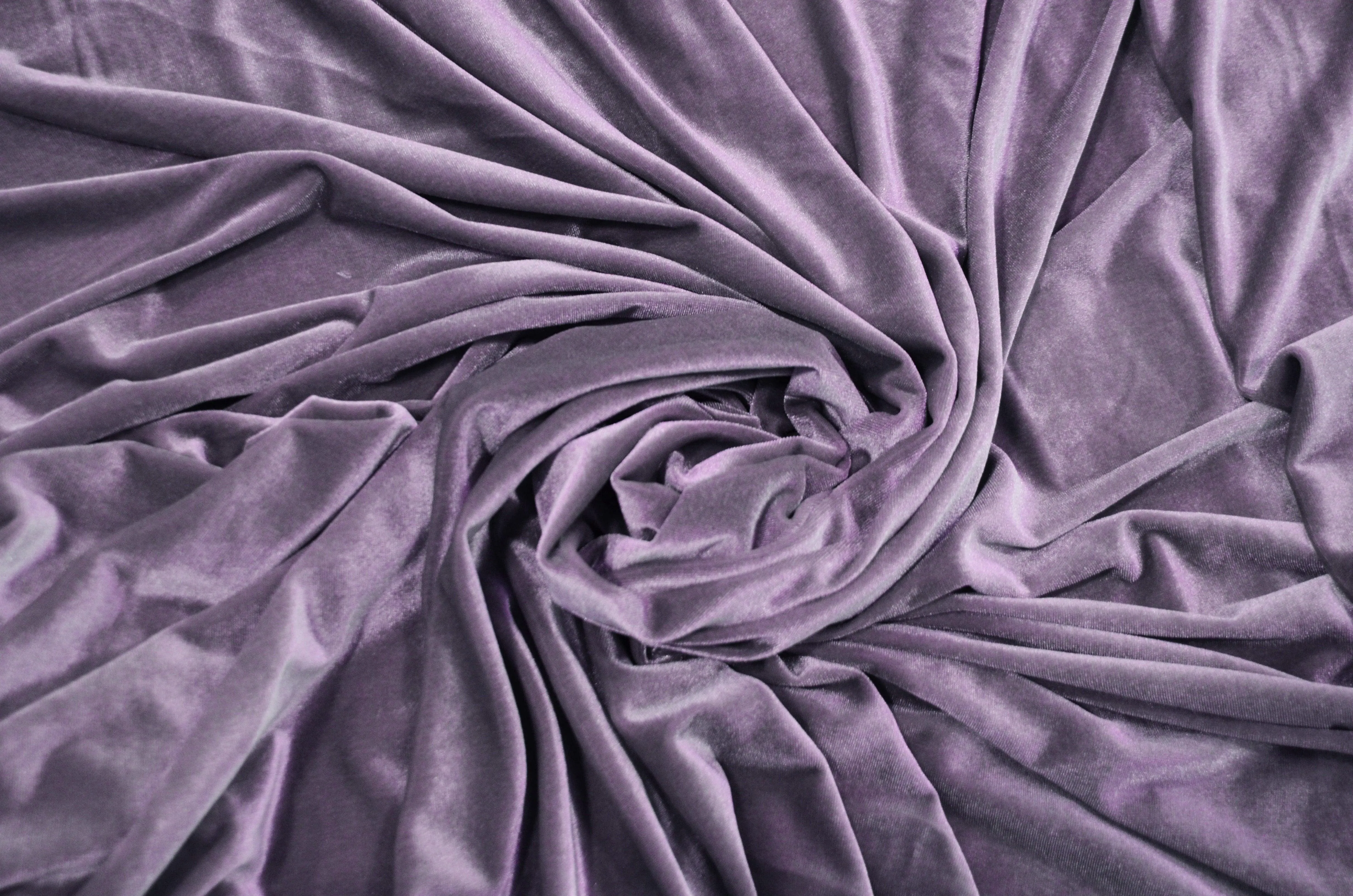 Soft and Plush Stretch Velvet Fabric | Stretch Velvet Spandex | Sample Swatch