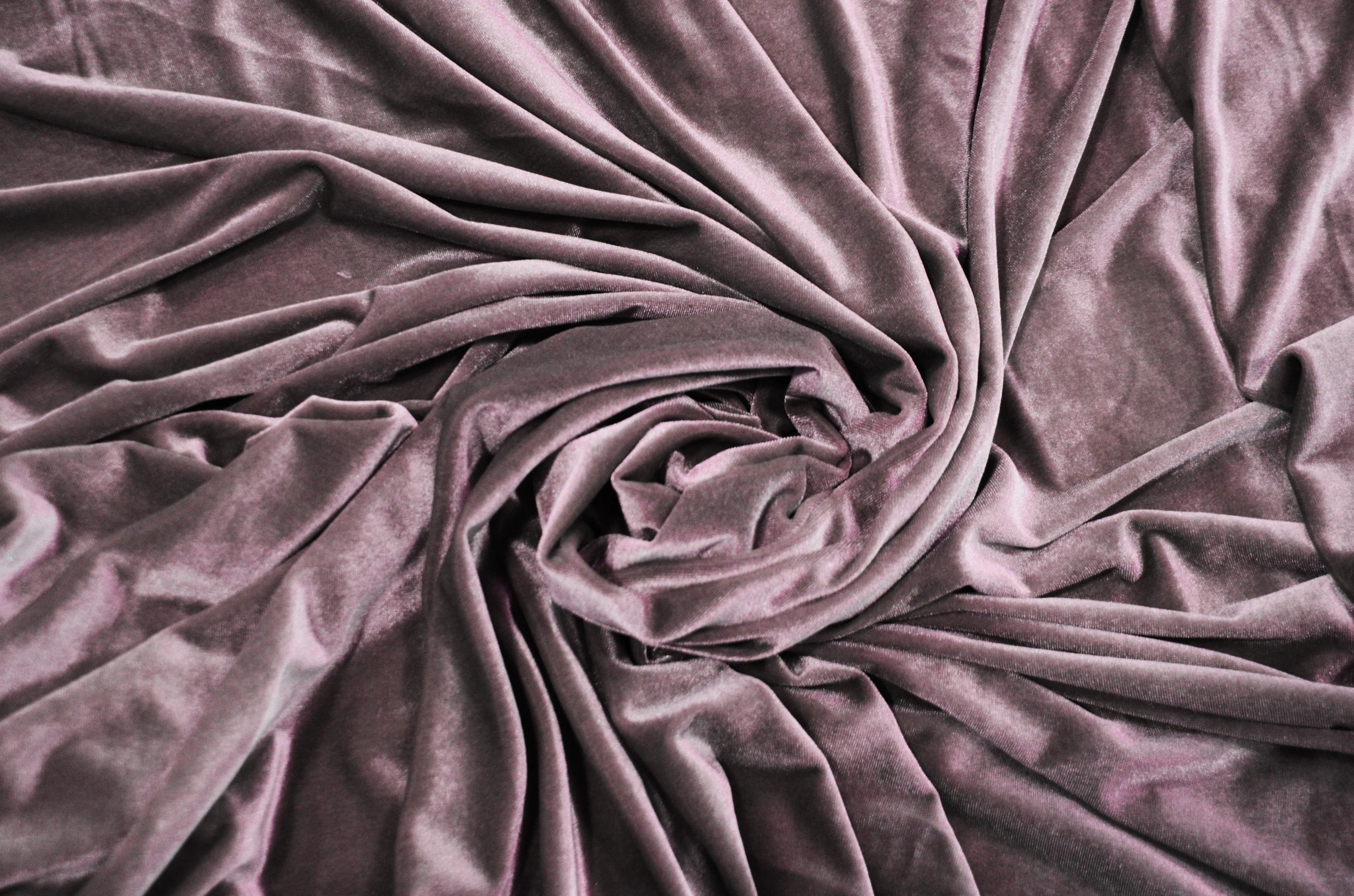 Soft and Plush Stretch Velvet Fabric | Stretch Velvet Spandex | Sample Swatch