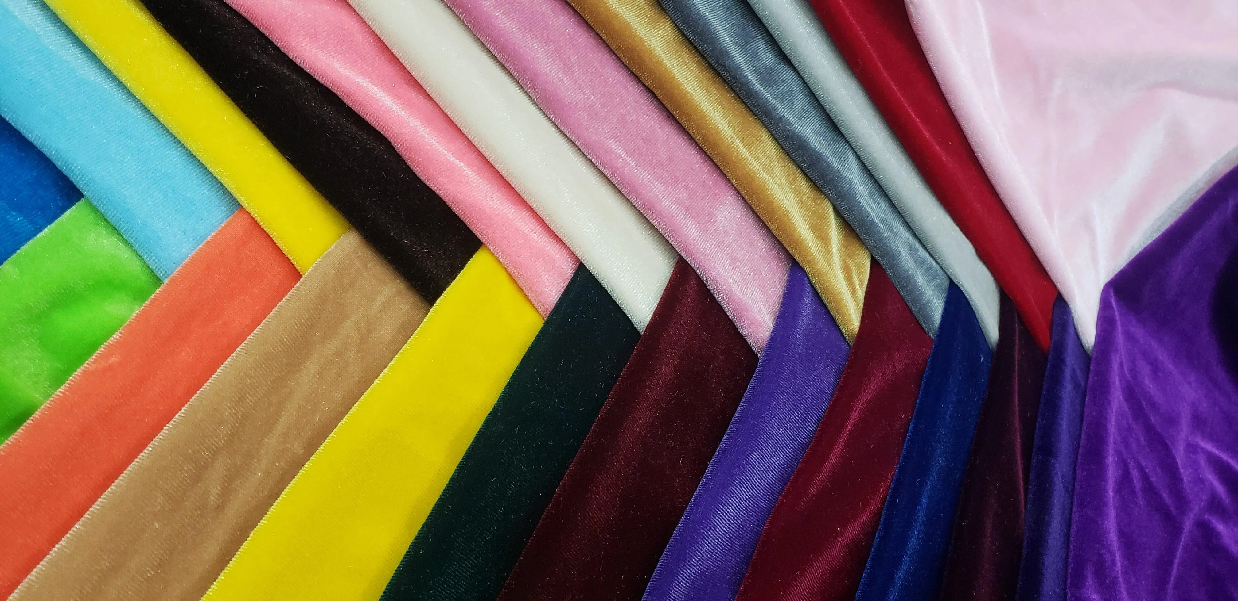 Soft and Plush Stretch Velvet Fabric | Stretch Velvet Spandex | Sample Swatch