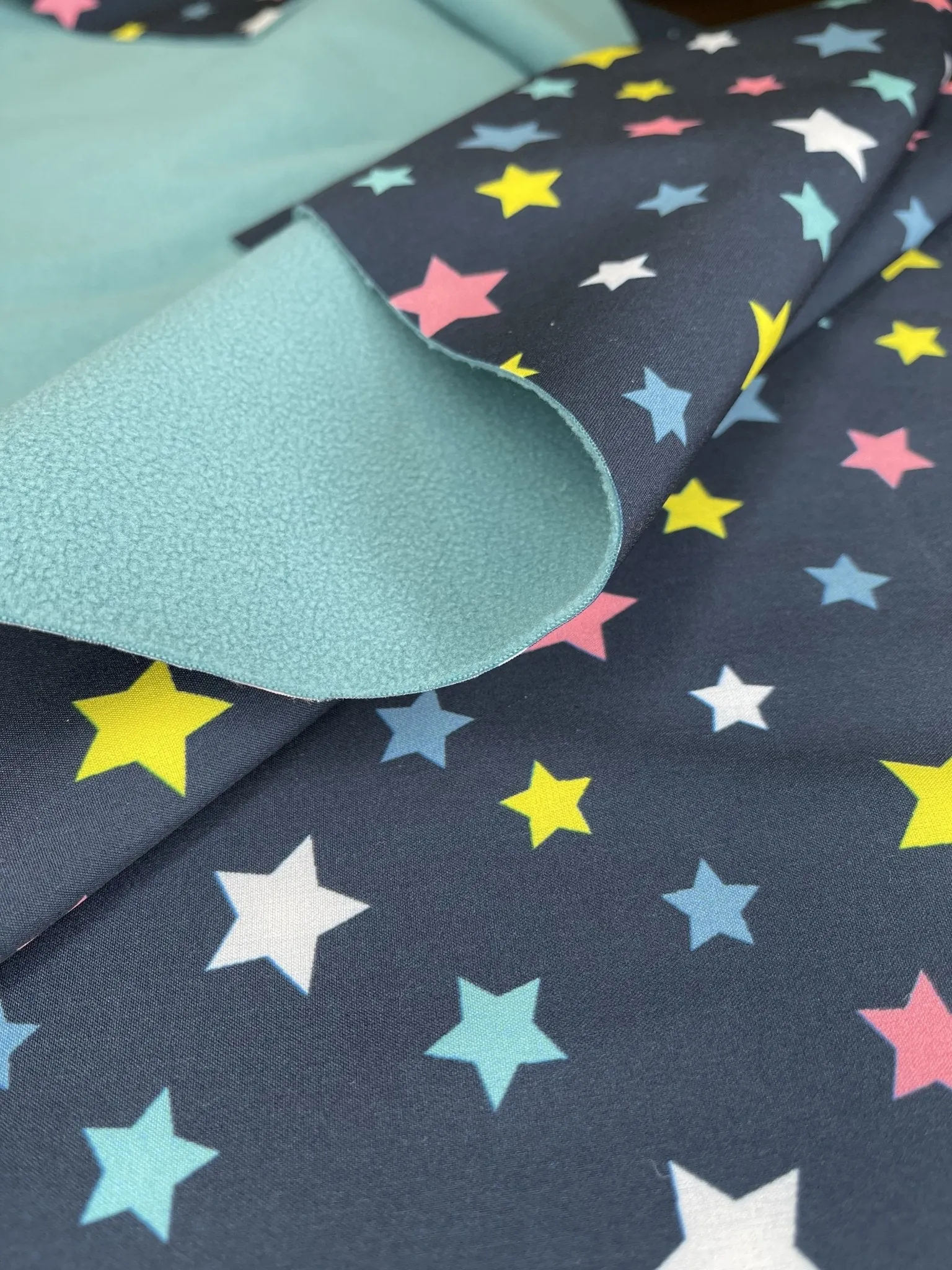 Softshell Stars Print Fabric