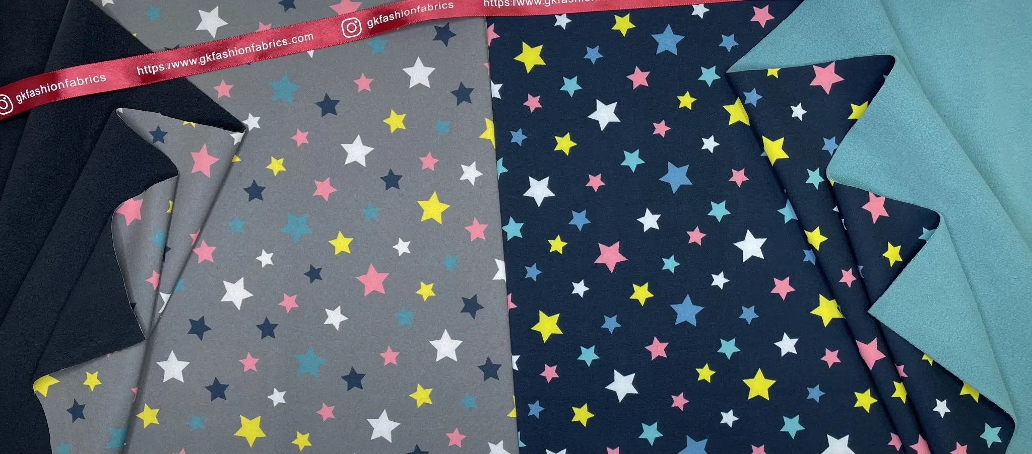 Softshell Stars Print Fabric