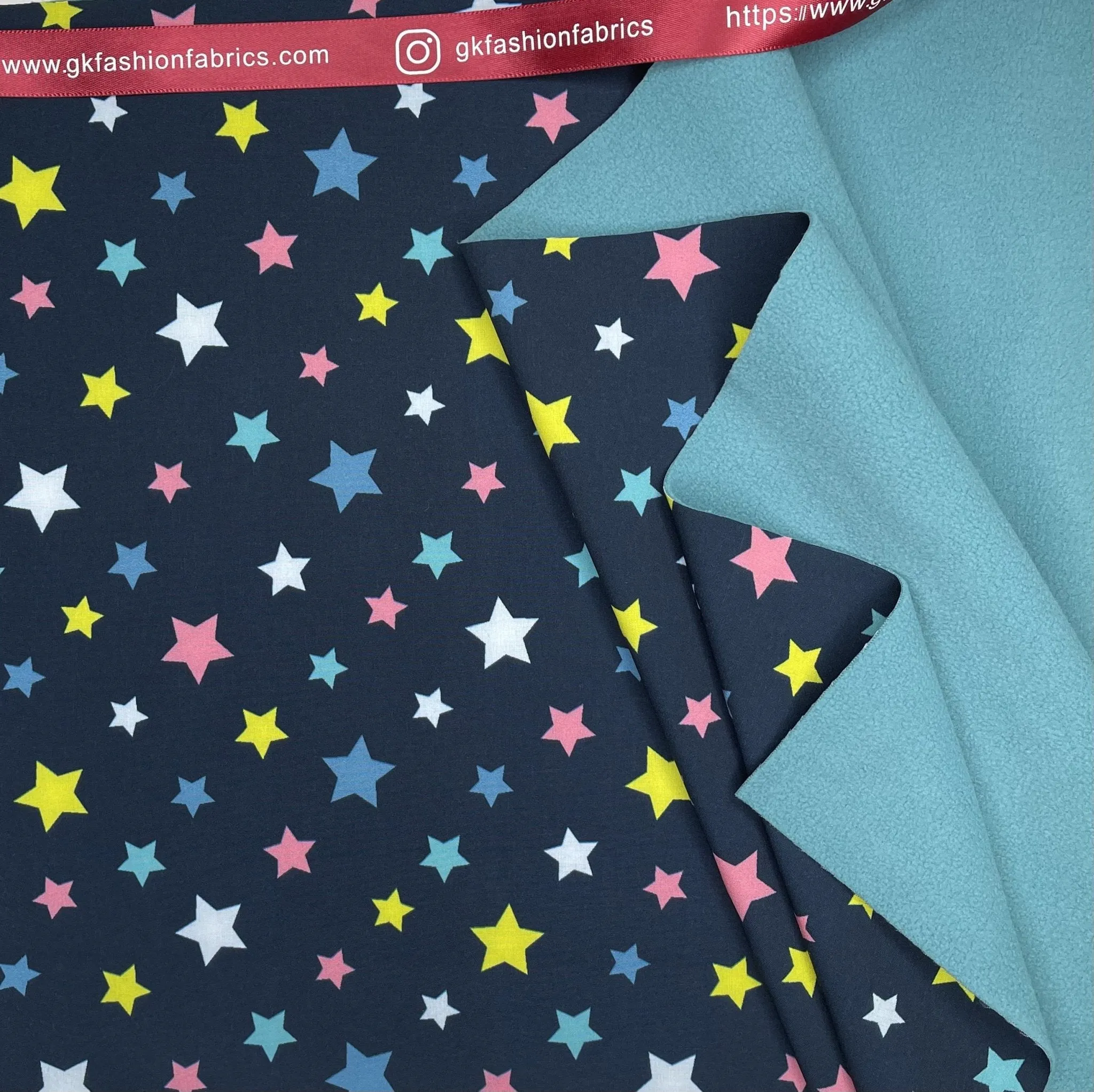 Softshell Stars Print Fabric