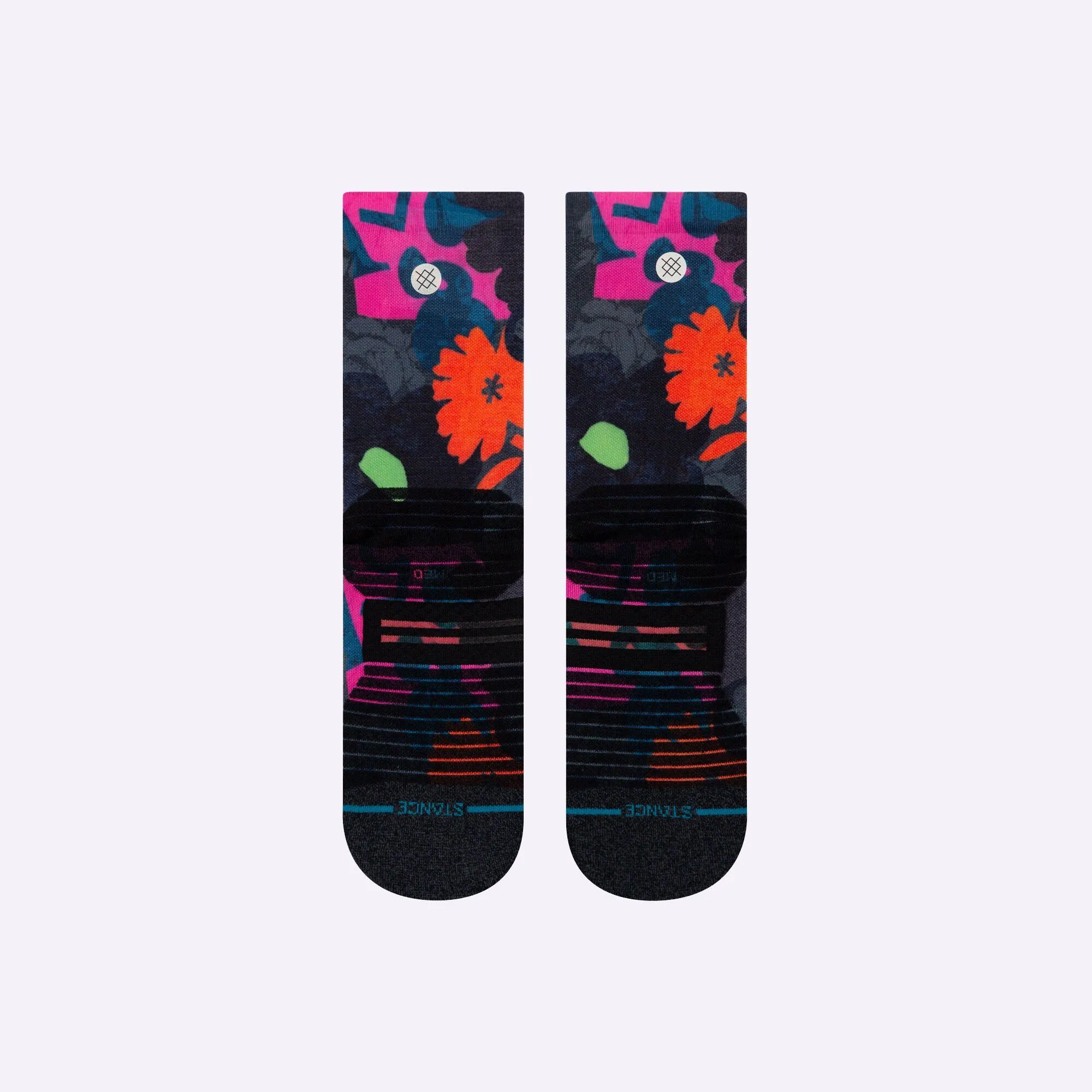 Stance Socks - Women's - Run Away With Me Crew - Pink