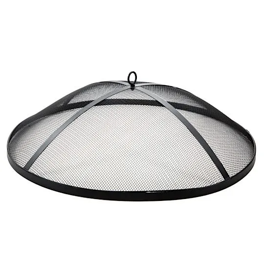 Sun Joe SJFP30 30-Inch Round Steel Fire Pit w/Dome Screen and Poker