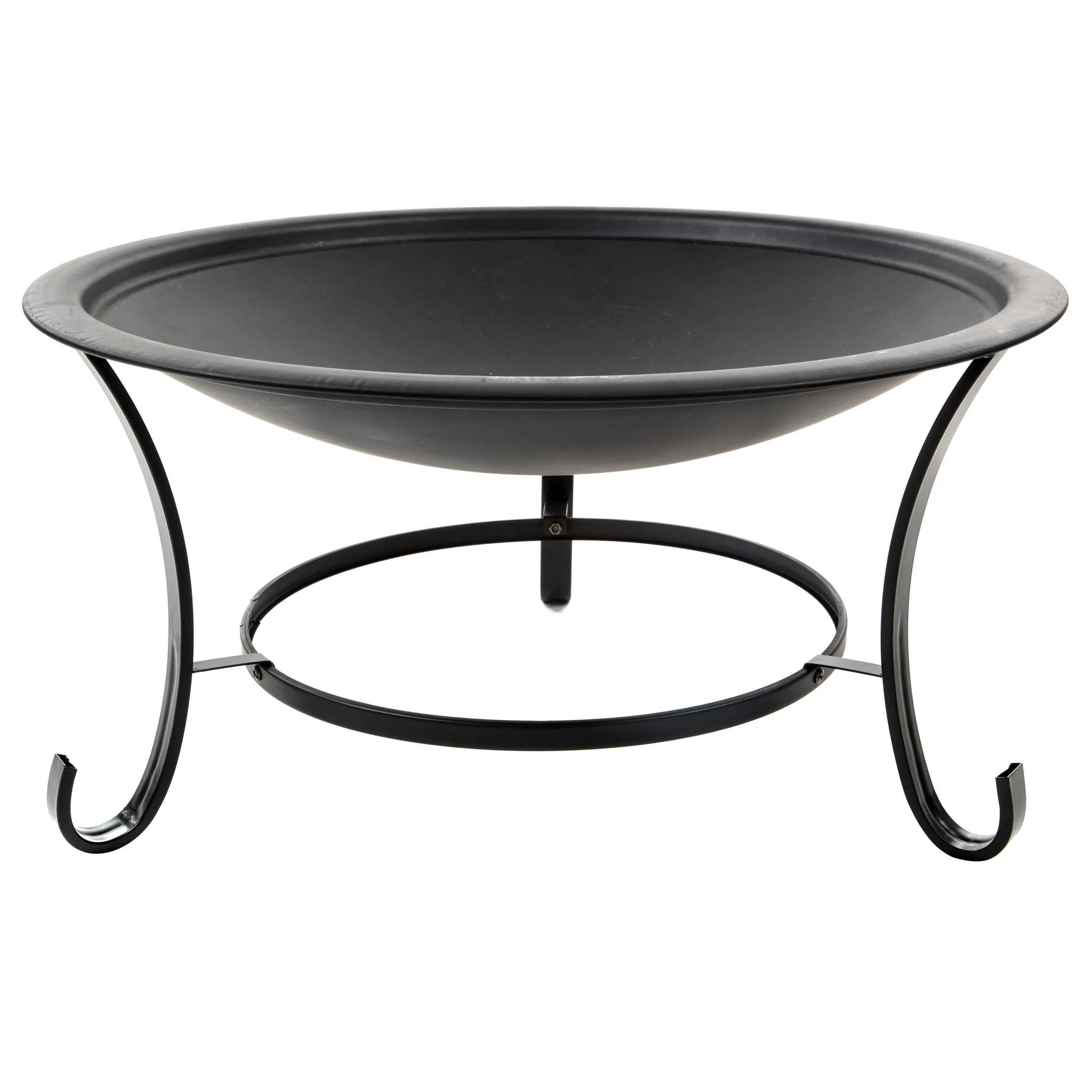 Sun Joe SJFP30 30-Inch Round Steel Fire Pit w/Dome Screen and Poker