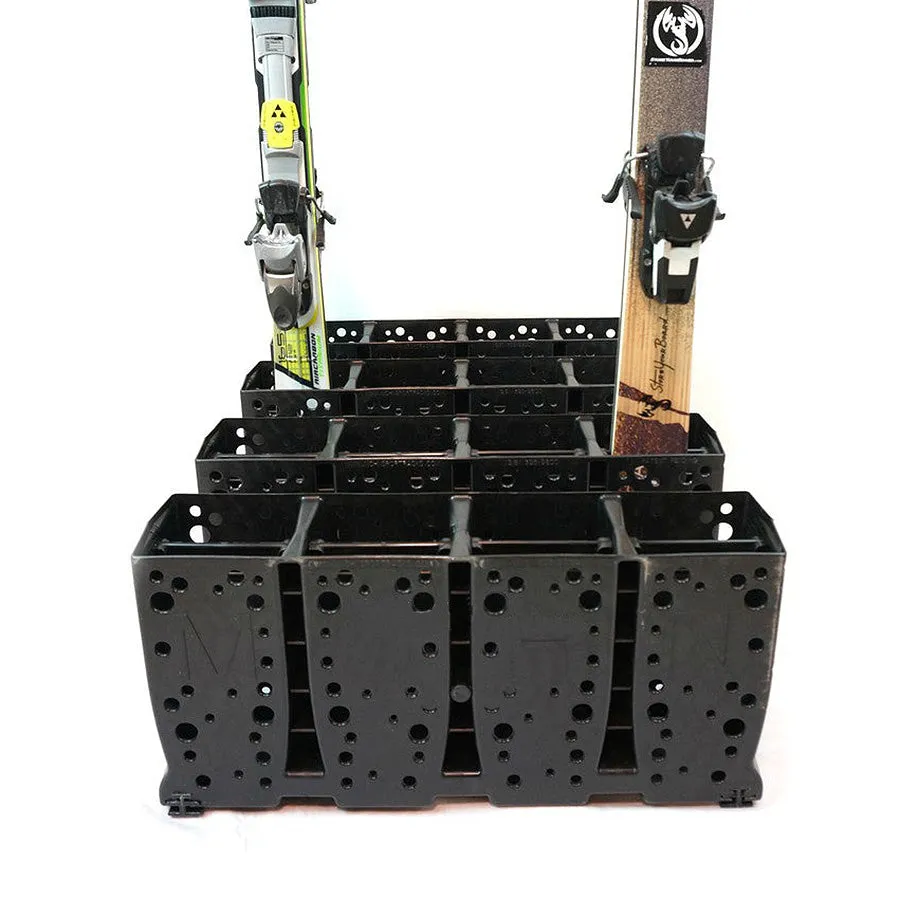 Telluride Ski Storage Rack for Rental Shops | Holds up to 16 Pairs of Skis