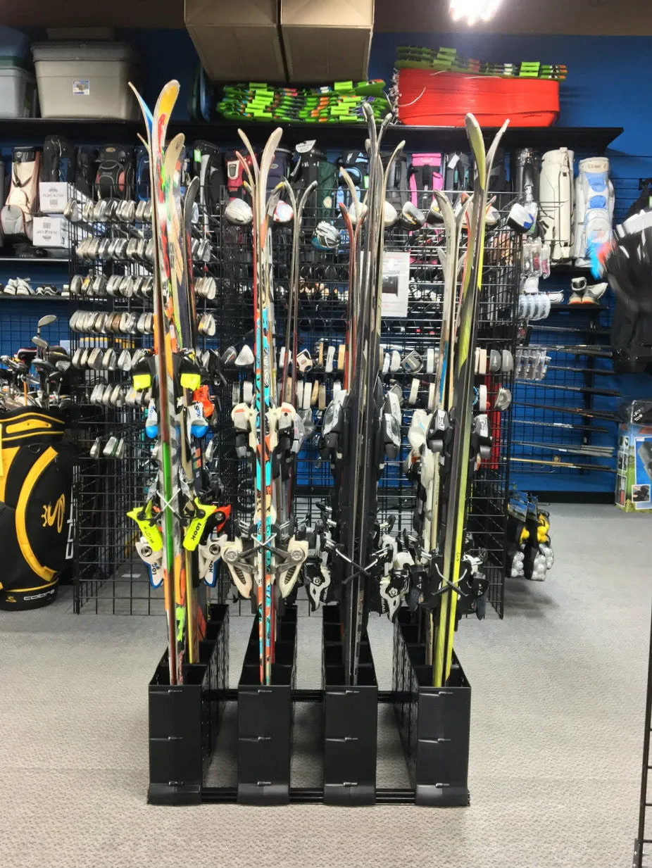 Telluride Ski Storage Rack for Rental Shops | Holds up to 16 Pairs of Skis