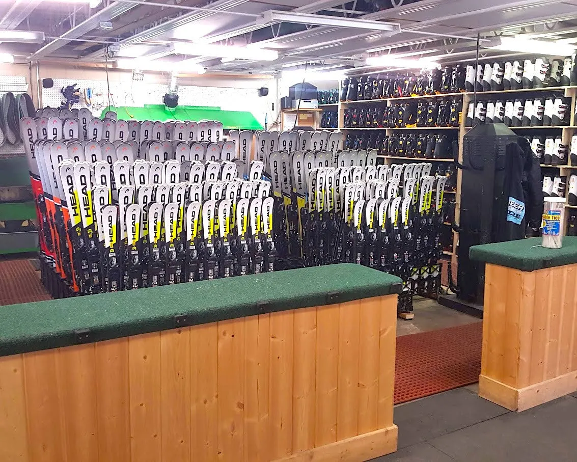 Telluride Ski Storage Rack for Rental Shops | Holds up to 16 Pairs of Skis