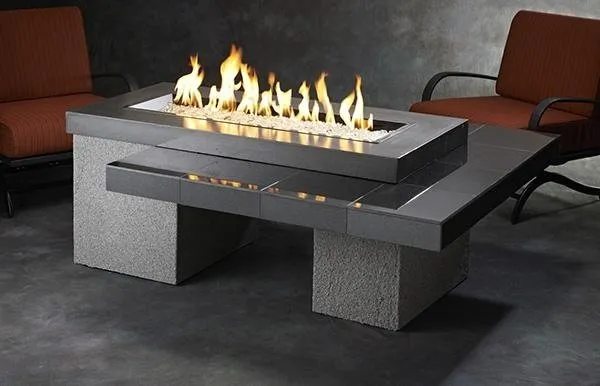 Uptown Linear Gas Fire Pit Table