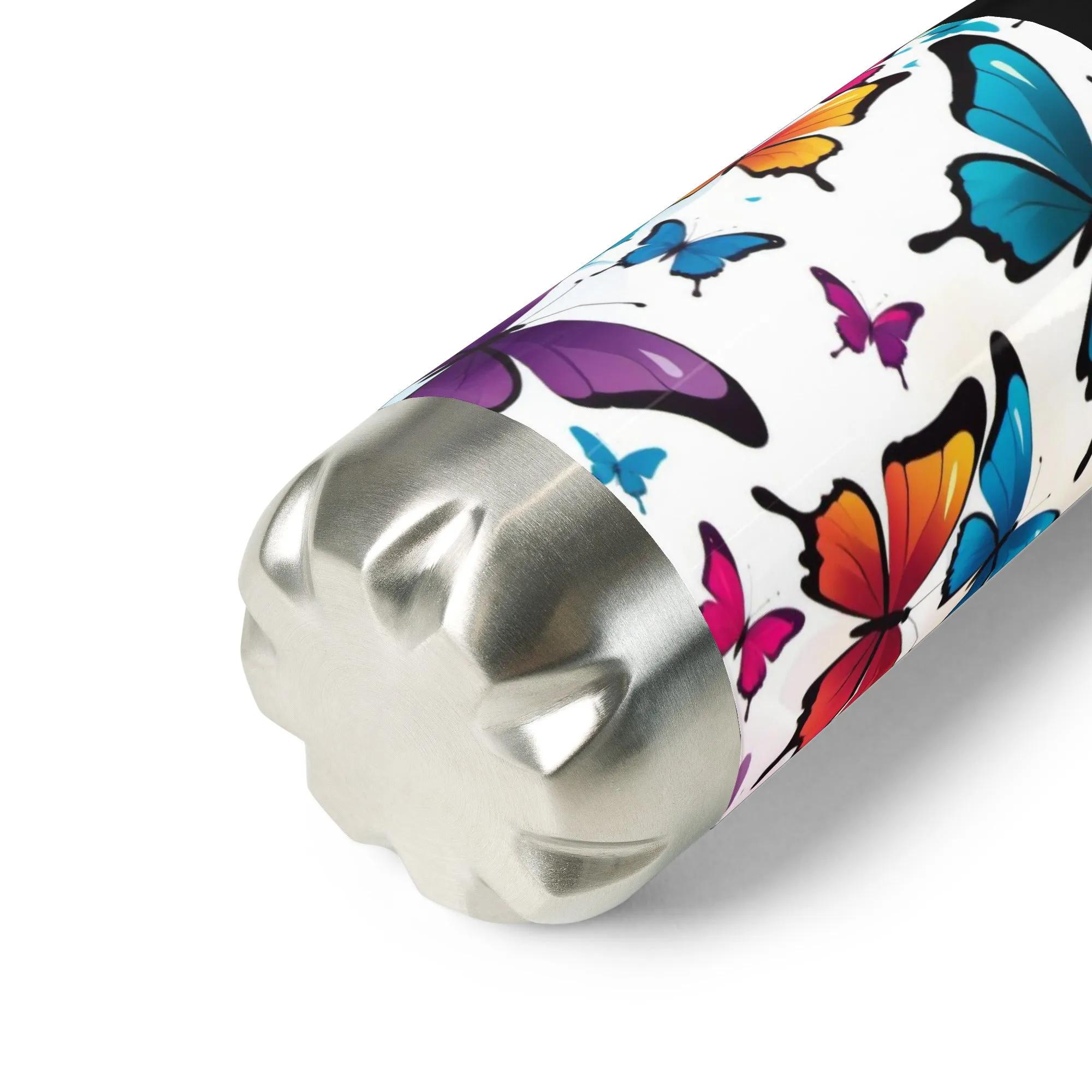 Vibrant Butterfly Stainless Steel Water Bottle - Your Daily Dose of Cheer!