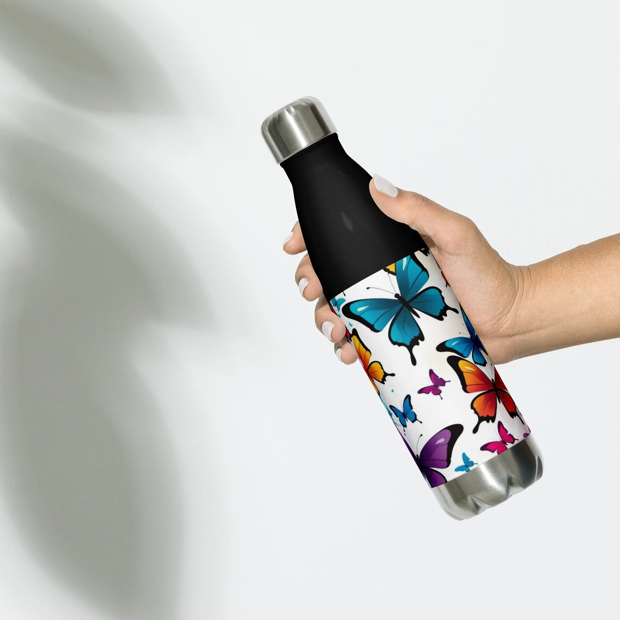 Vibrant Butterfly Stainless Steel Water Bottle - Your Daily Dose of Cheer!