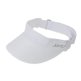 White Visor with Wide Brim