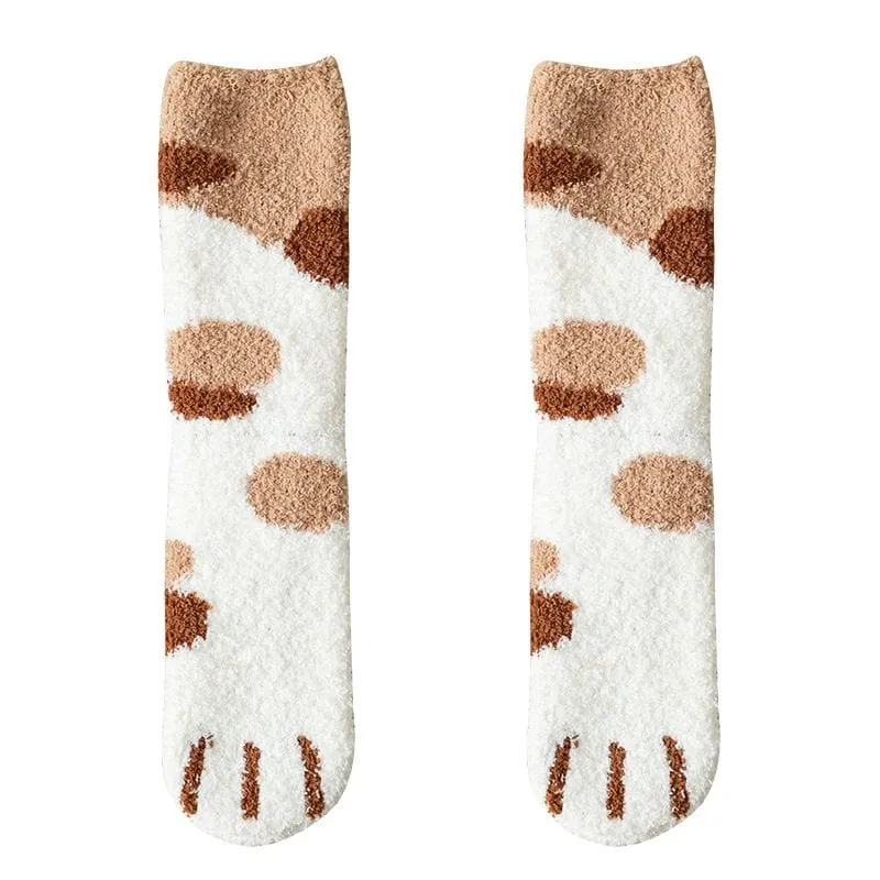 Women's Thick Thermal Calf High Socks in  6 Playful Animal Prints