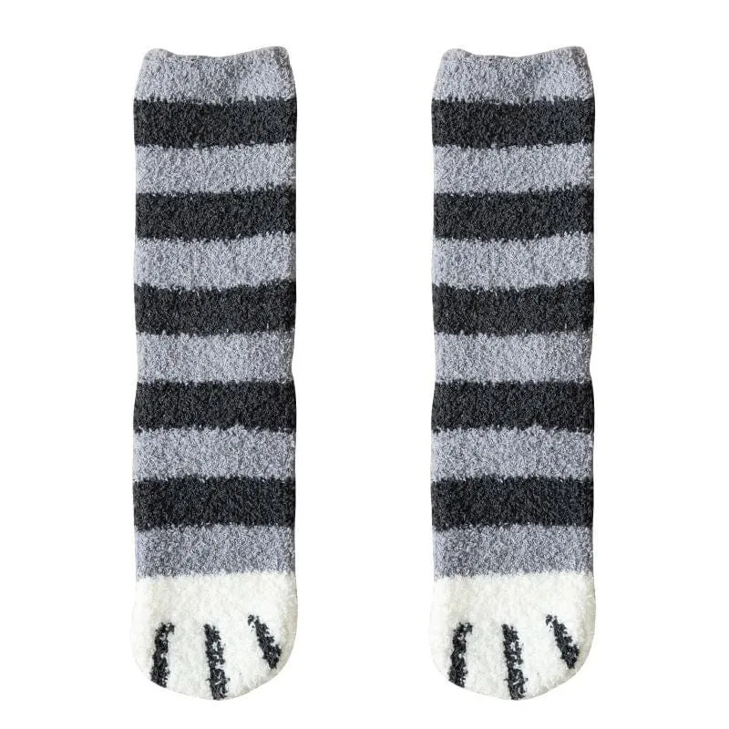 Women's Thick Thermal Calf High Socks in  6 Playful Animal Prints